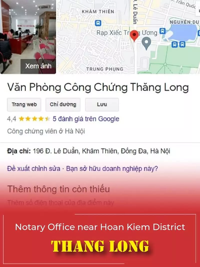 Thang Long Notary Office - Near Hoan Kiem