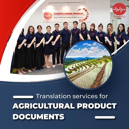 Translation services for agricultural product documents