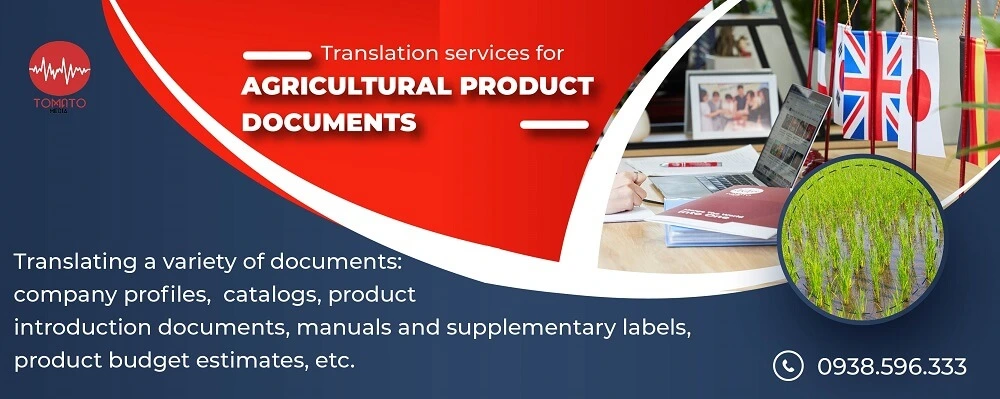 Translation services for agricultural product documents - 1