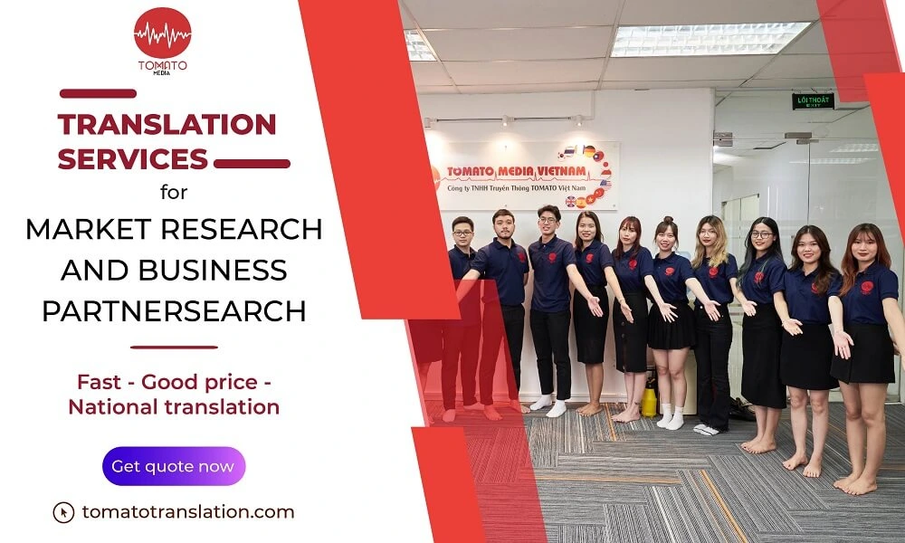 Translation services for market research and business partner search