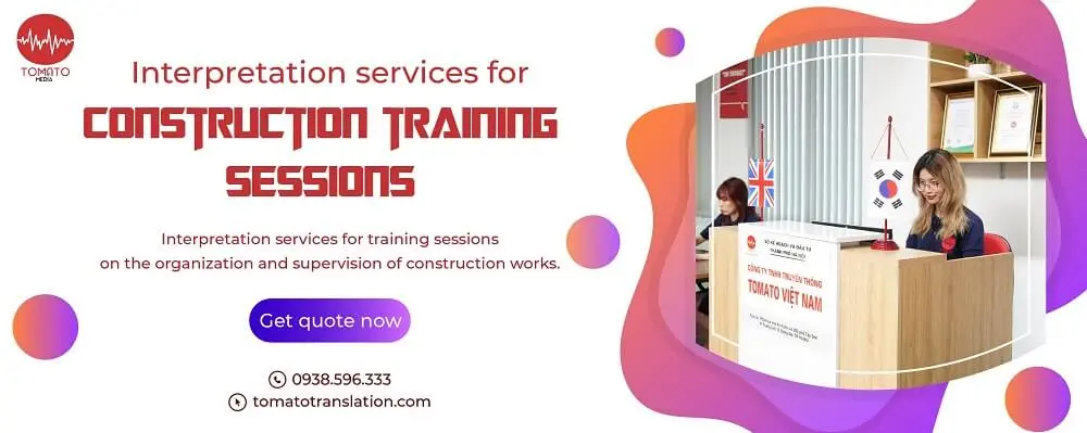 Tomato provides high-quality interpretation services for training sessions