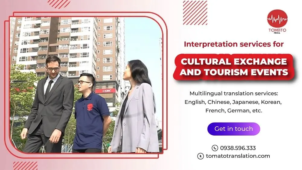 Interpretation services for cultural exchange and tourism events