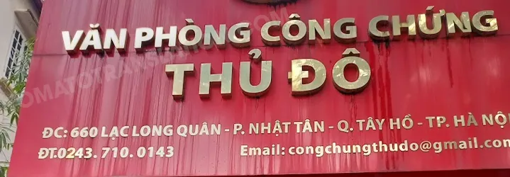 Văn phòng công chứng Hà Nội - Thủ Đô