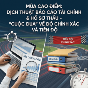 dịch báo cáo tài chính hồ sơ thầu