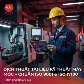dịch thuật tài liệu kỹ thuật máy móc